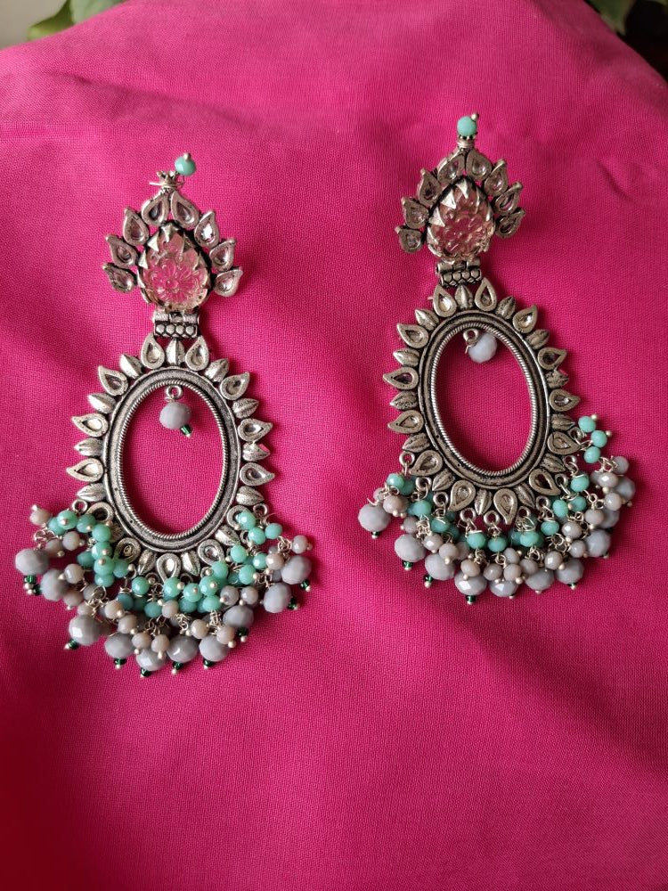 GRAY AASHVI OXIDISED CHANBALIS