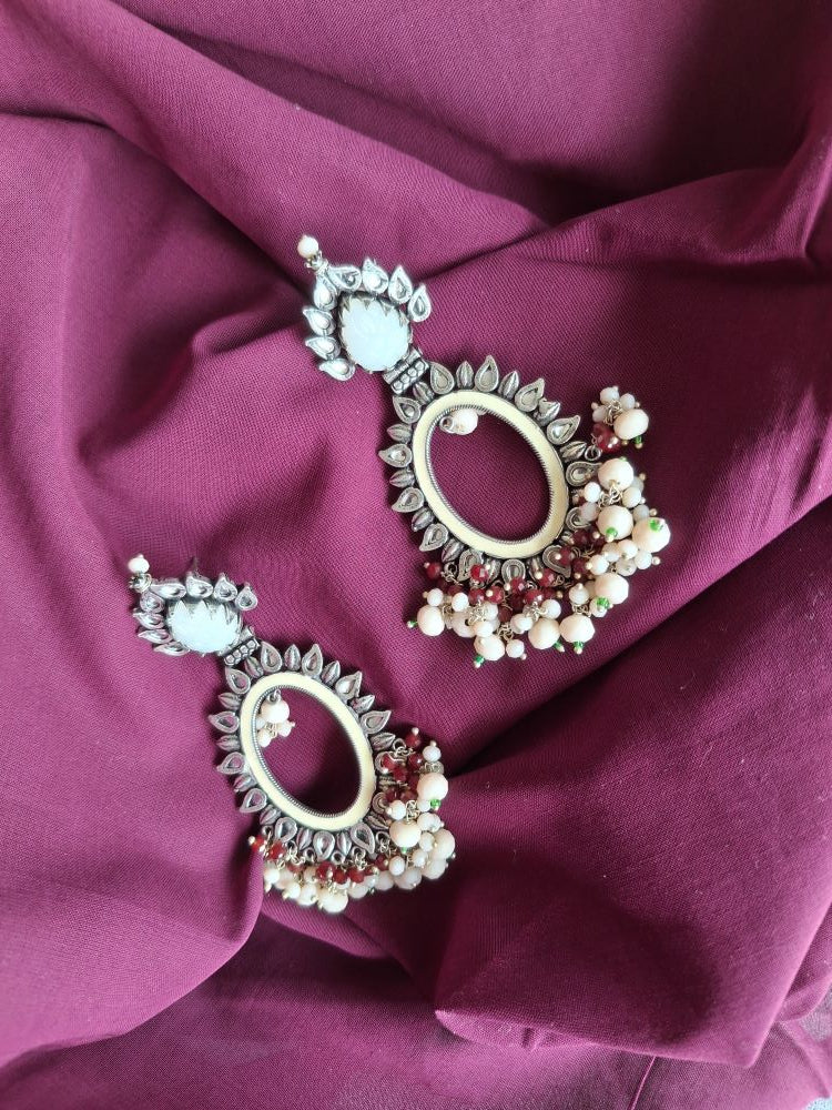 IVORY AASHVI OXIDISED CHANBALIS