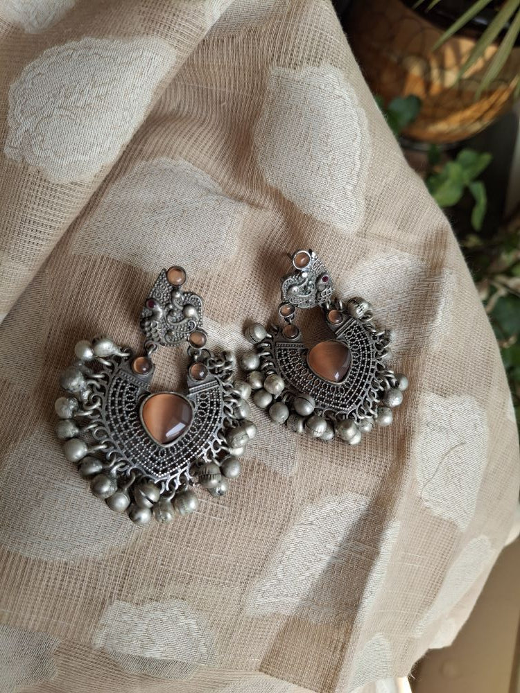 PEACH ADYA ANTIQUE CHANDBALIS