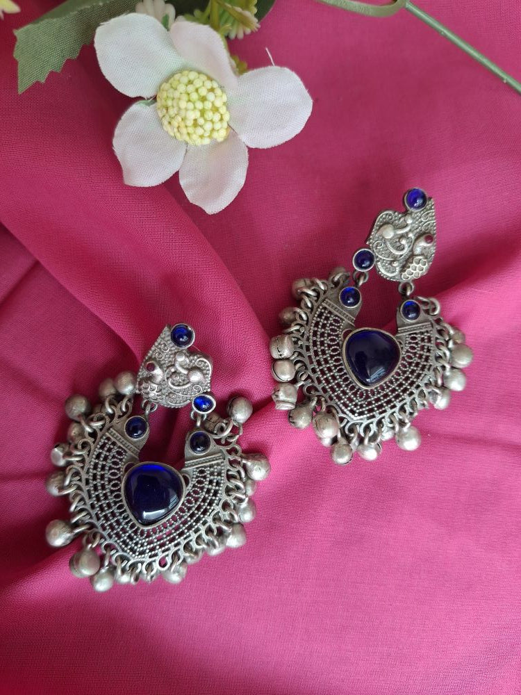 NAVY BLUE ADYA ANTIQUE CHANDBALIS