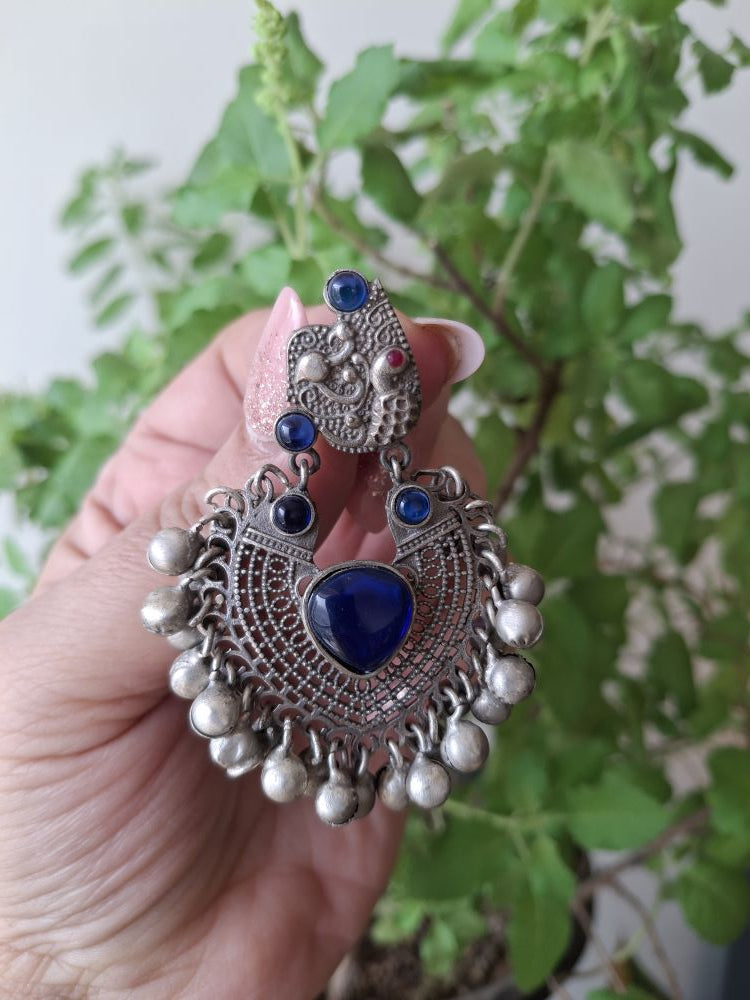 NAVY BLUE ADYA ANTIQUE CHANDBALIS