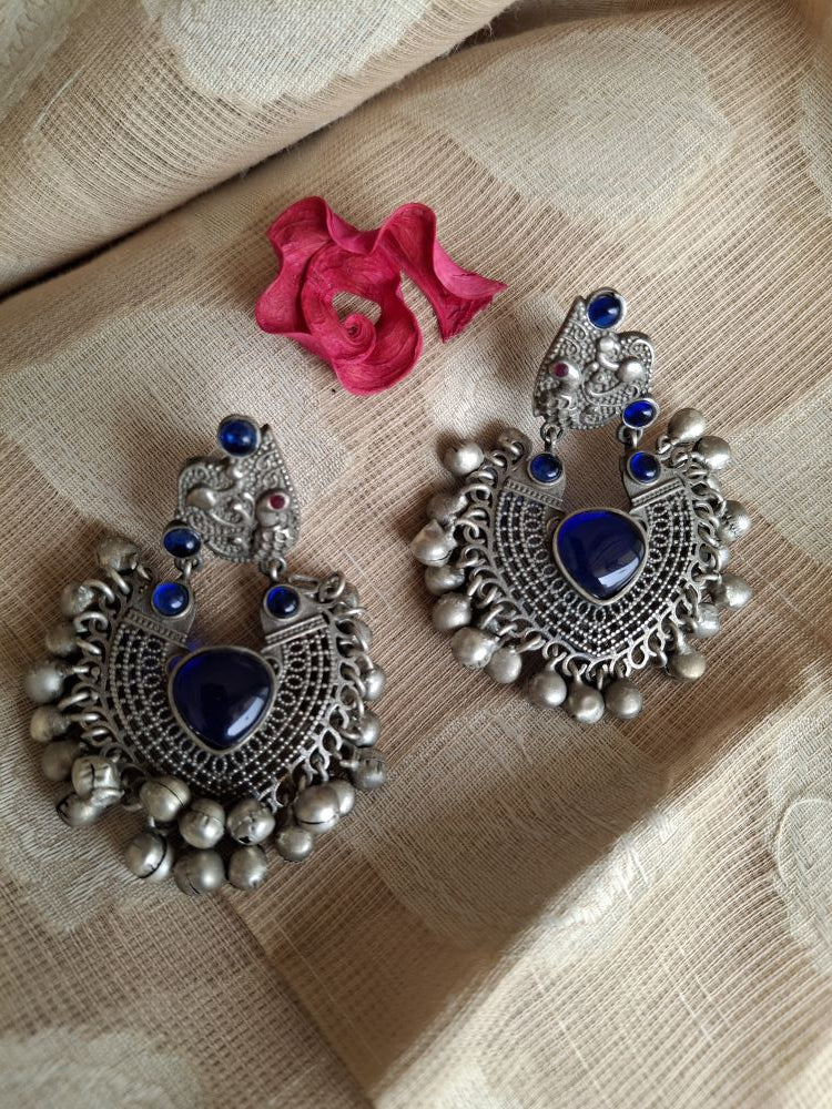 NAVY BLUE ADYA ANTIQUE CHANDBALIS