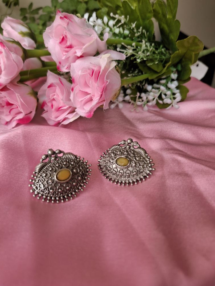 LEMON YELLOW SIARA SILVER STUD 20% OFF