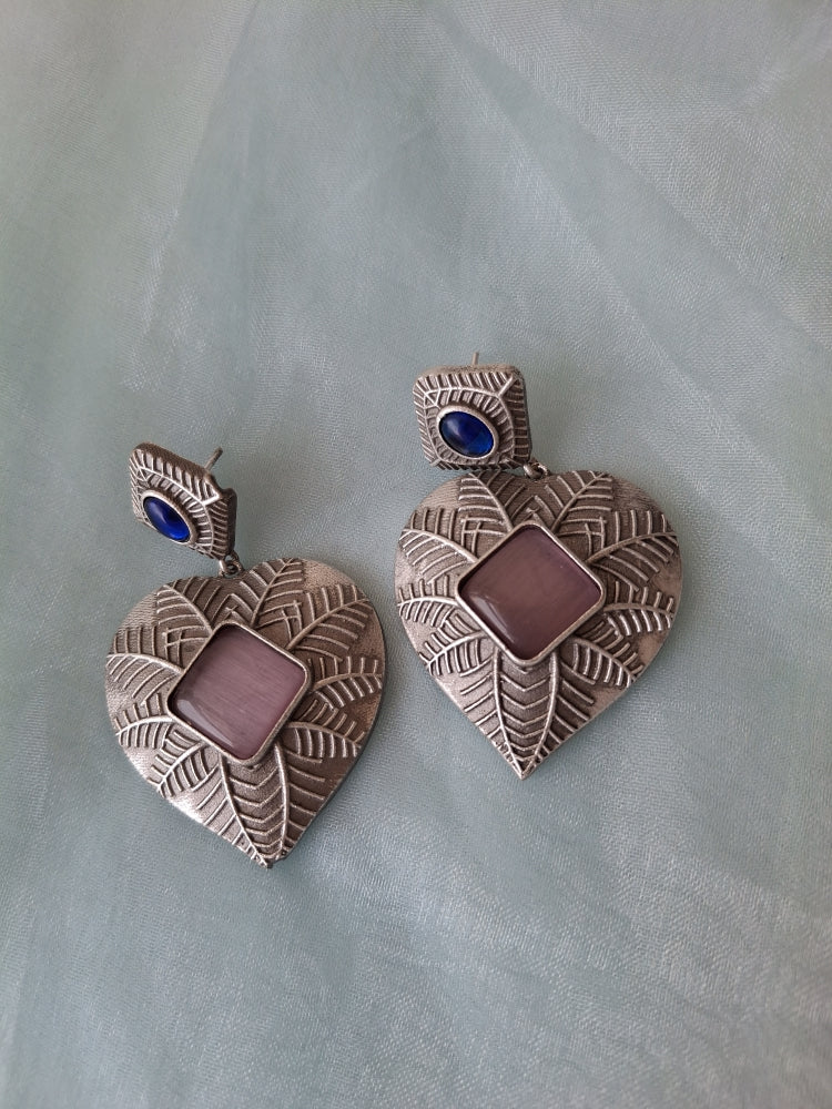 PINK IRA SILVER POLISHED DANGLER