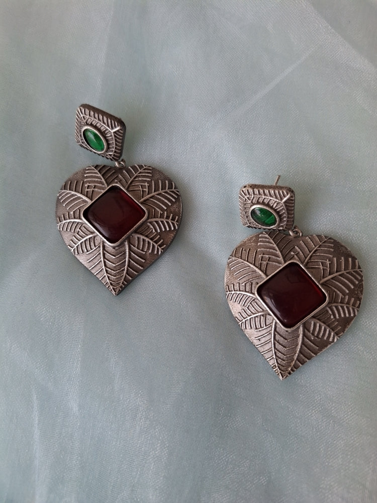 RED IRA SILVER POLISHED  DANGLER