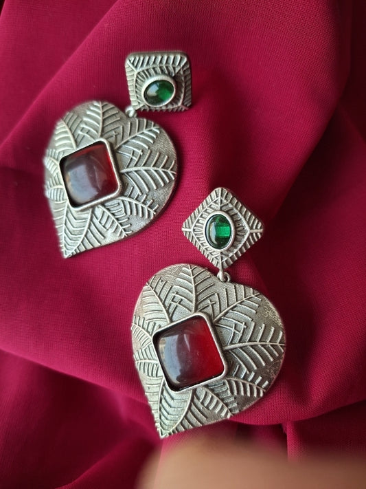 RED IRA SILVER POLISHED  DANGLER
