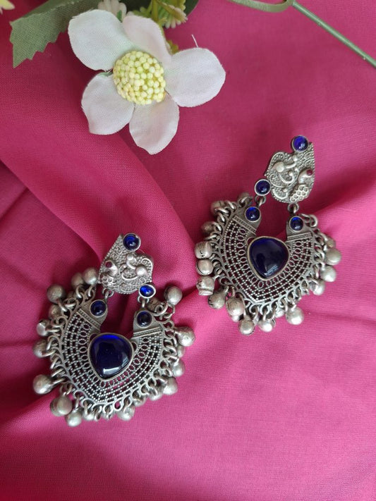 NAVY BLUE ADYA ANTIQUE CHANDBALIS